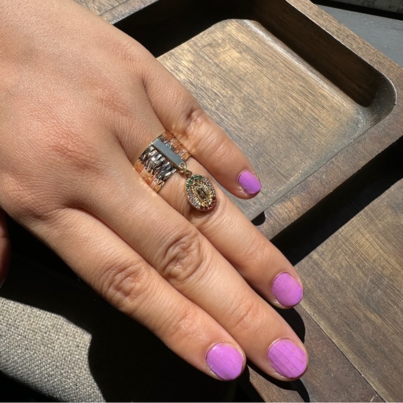 Virgen Guadalupe Semanario Woman Ring Gold Layered/ Oro Laminado NWOT - Picture 6 of 9